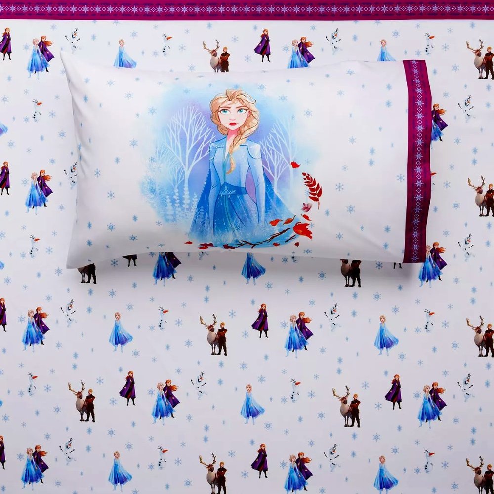 NIP Disney Frozen 2 Microfiber Sheet Set FULL
